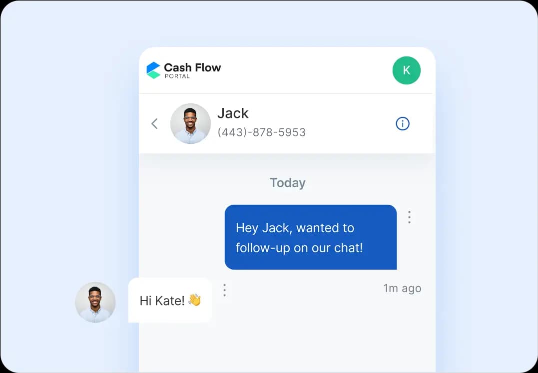 Engage with built-in texting