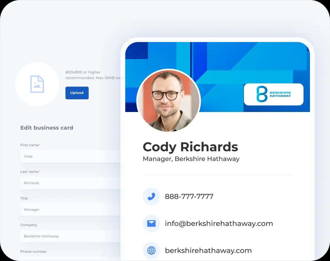 Customizable and shareable directly on your device
