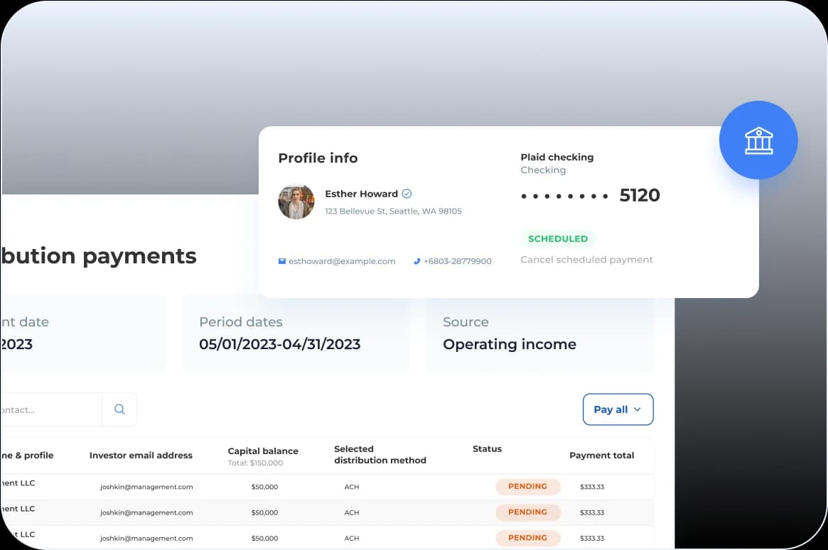 Send distributions instantly