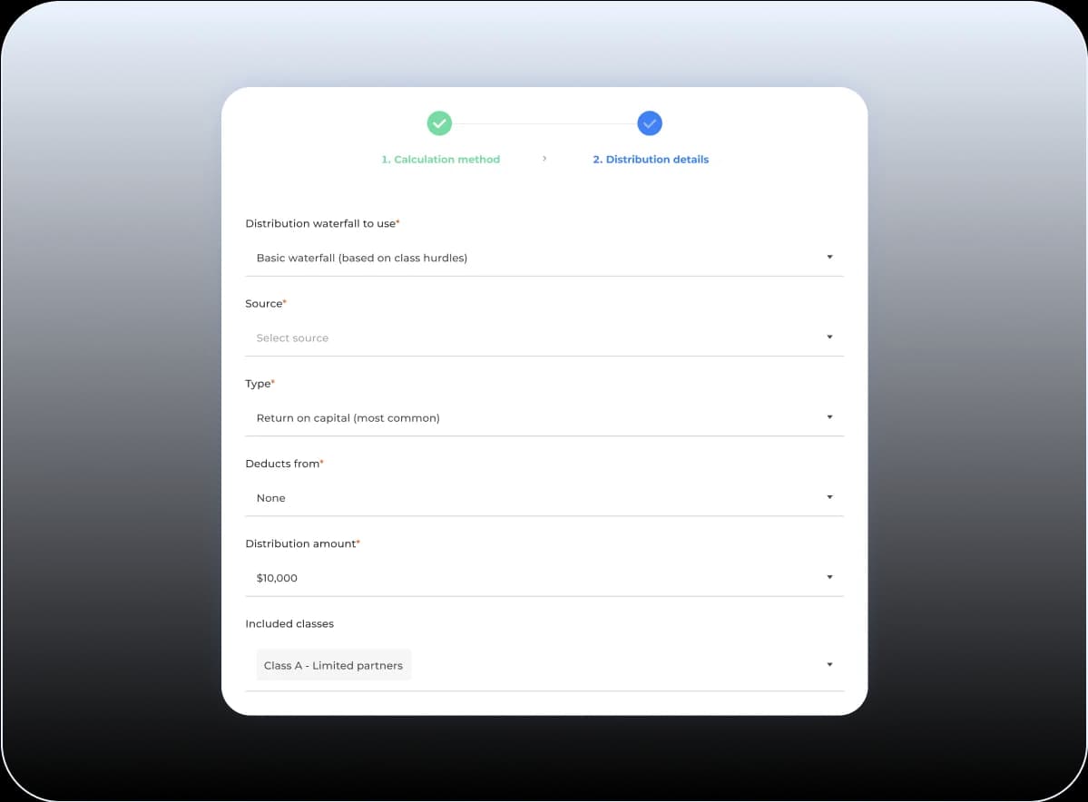 Distribution planning