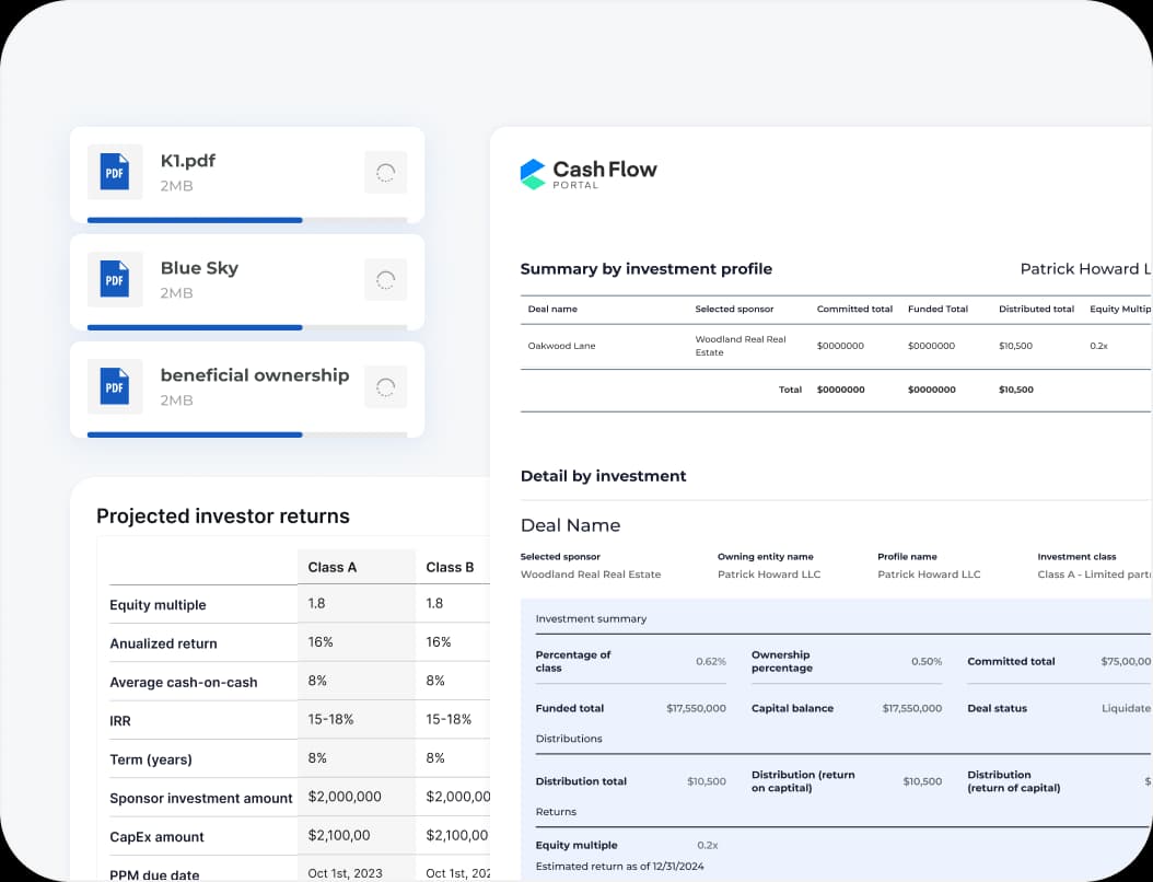 Built-in fund admin to save you time