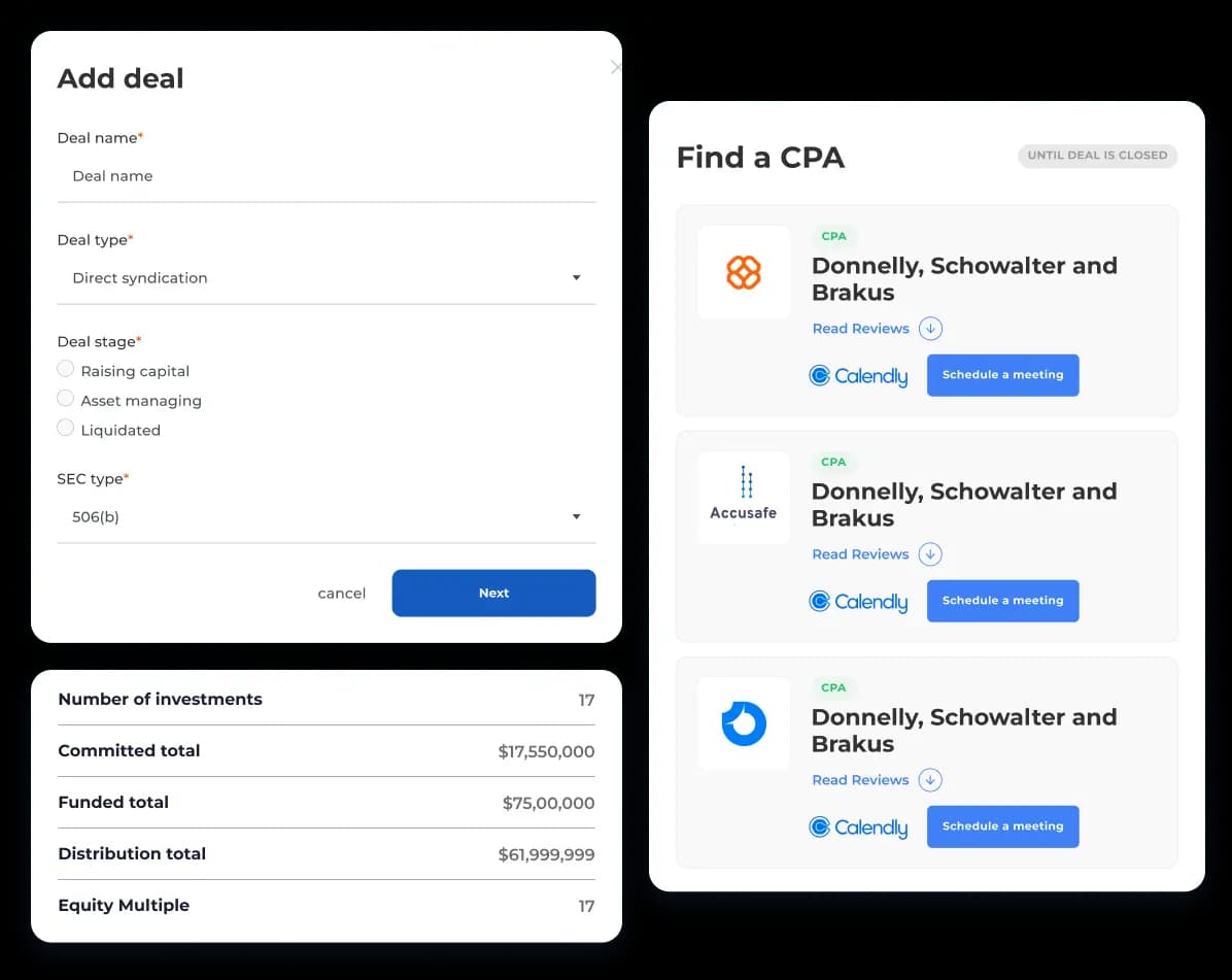 Fund managers portal dashboard