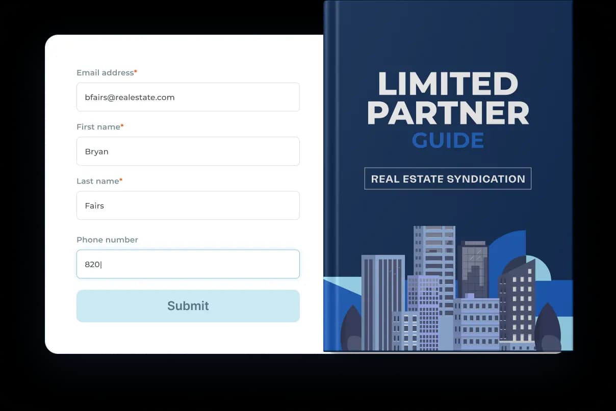 Real estate investor portal dashboard