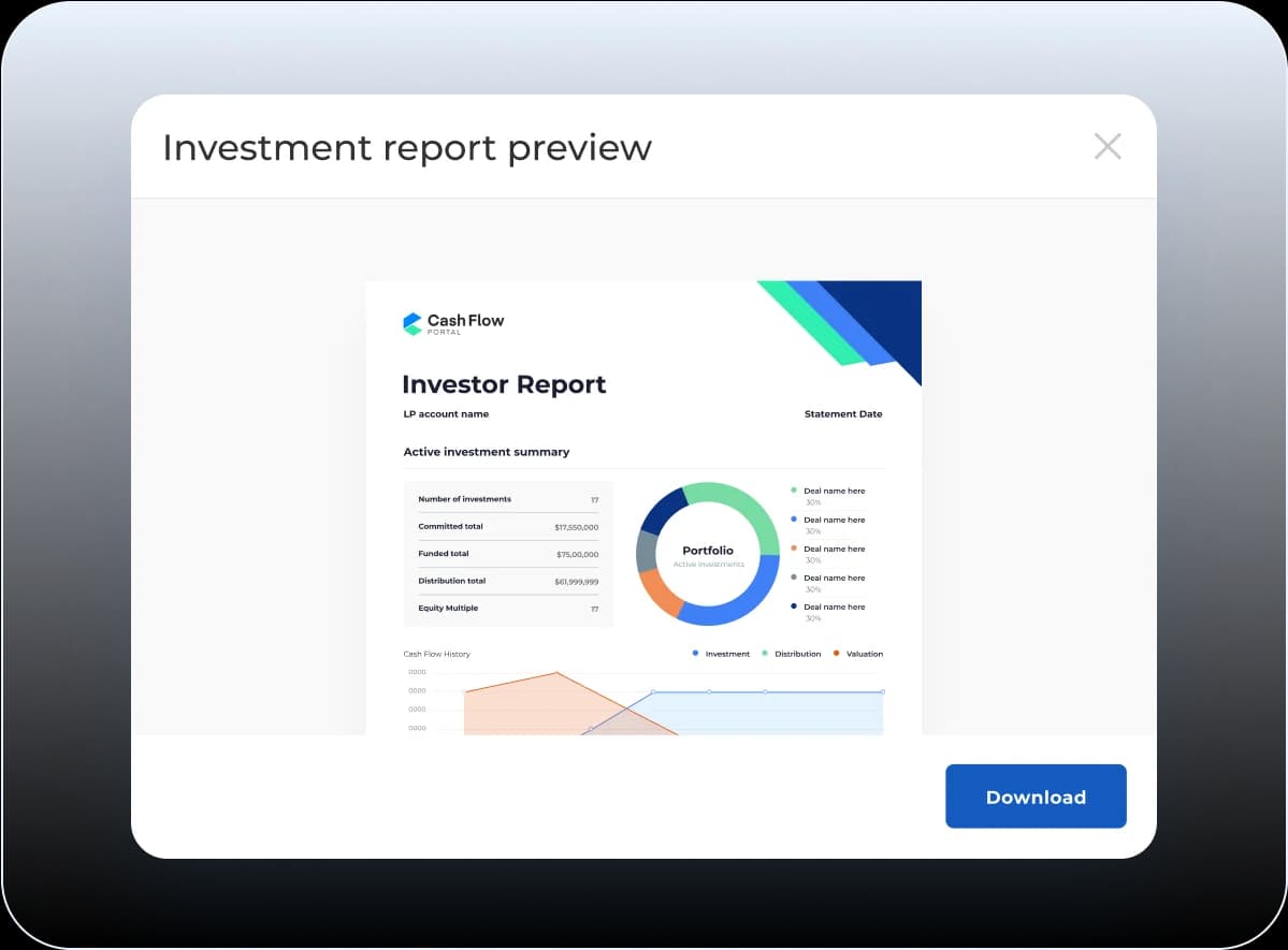 Investor reporting