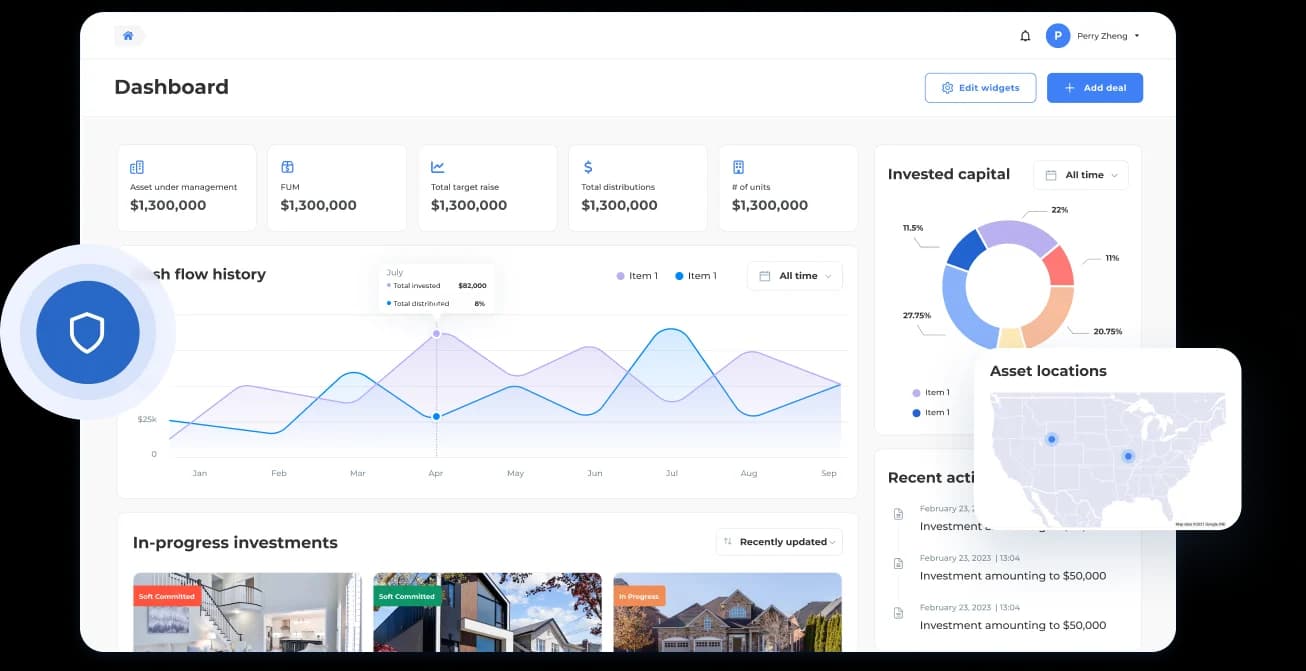 Fund managers portal dashboard