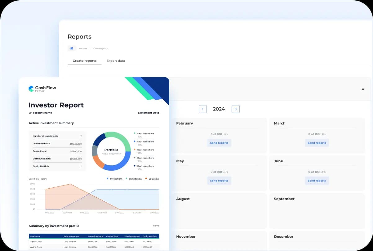 In-portal investor updates