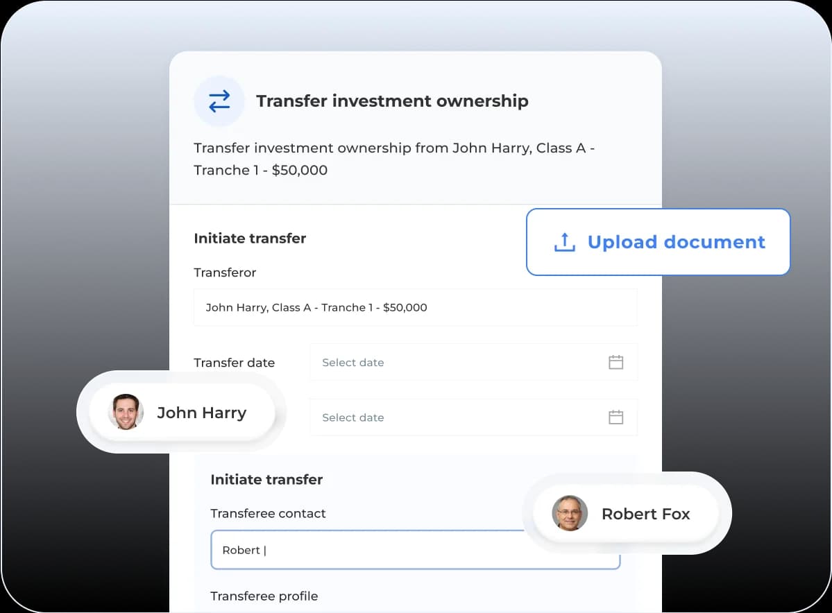 Transfer of ownerships