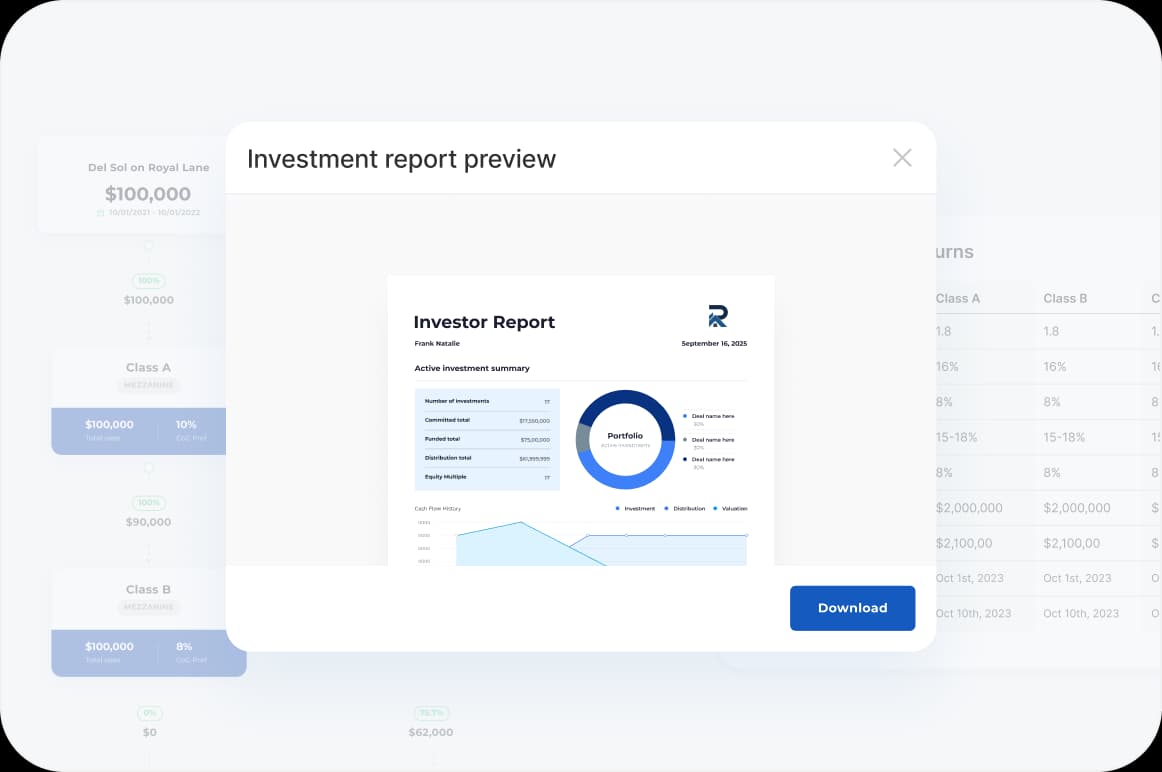 Adapt reporting as deals close